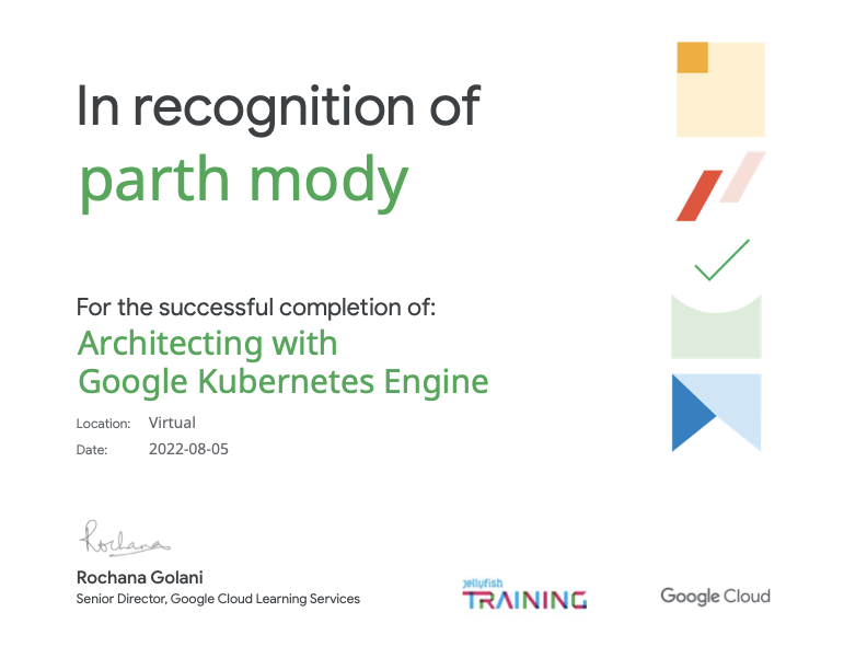 GCP Certified — Certificate preview
